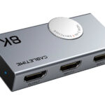 CABLETIME HDMI switch CT-HS8K2-AG, 2 σε 1, 8K/60Hz, 4K/120Hz, γκρι