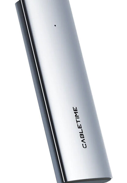 CABLETIME θήκη για M.2 NVMe/SATA SSD CT-SSD03-AG tool free, 10Gbps, γκρι