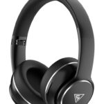 DOQAUS headphones DESIGN 3, ασύρματα & ενσύρματα, Φ40mm, 600mAh, μαύρα
