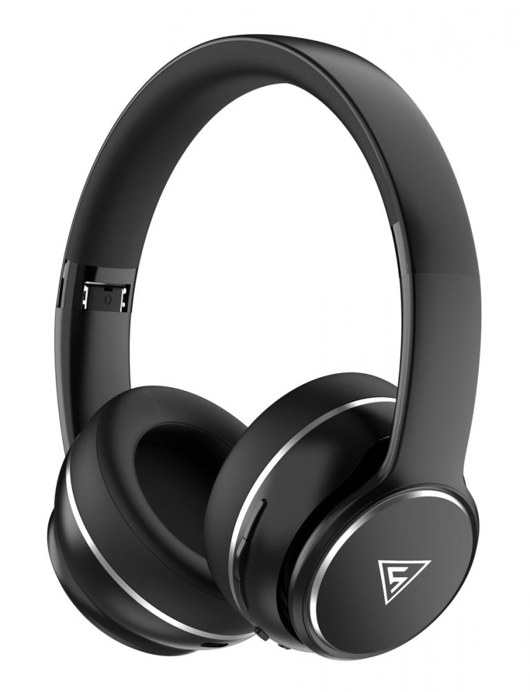 DESIGN3-BK.jpg DOQAUS headphones DESIGN 3, ασύρματα & ενσύρματα, Φ40mm, 600mAh, μαύρα