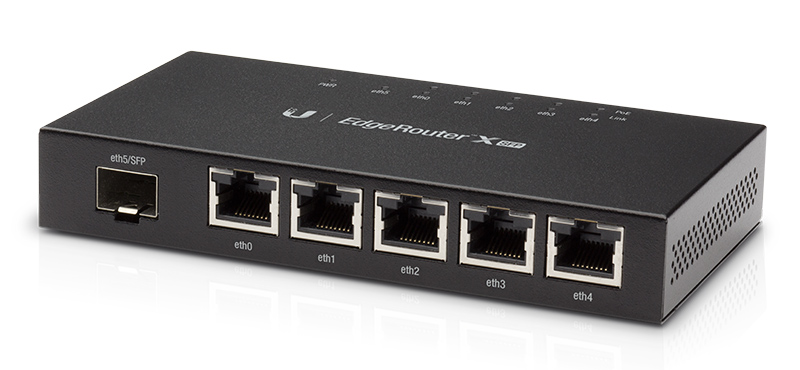ER-X-SFP.jpg UBIQUITI router EdgeRouter X SFP, 5-Port Gigabit PoE, 1000Mbps, 50W