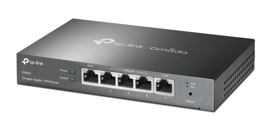 ER605.jpg TP-LINK Gigabit VPN router ER605, 5x Ethernet port, Ver 1.0