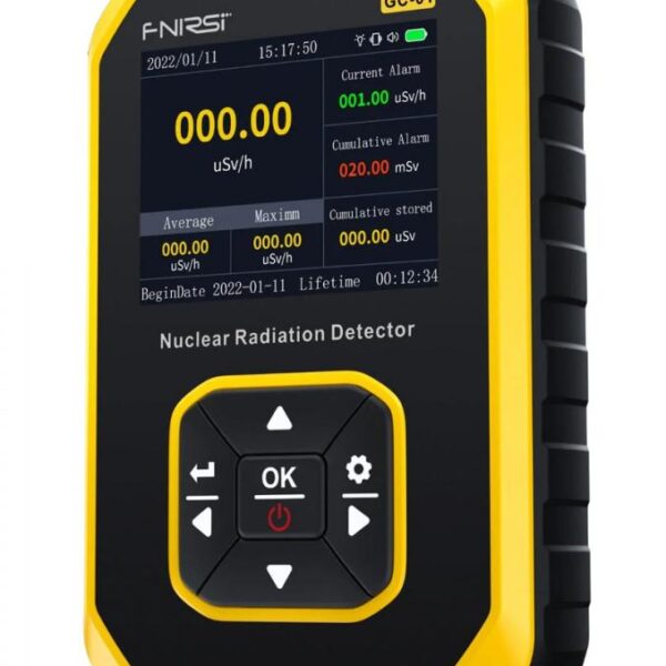 FNIRSI ψηφιακός μετρητής ακτινοβολίας GC-01, β/γ/Χ ακτίνες, επαναφορτιζόμενος