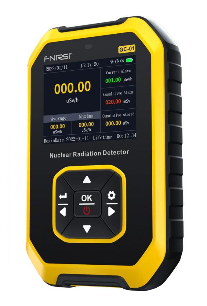 FNR-GC-01-YL.jpg FNIRSI ψηφιακός μετρητής ακτινοβολίας GC-01, β/γ/Χ ακτίνες, επαναφορτιζόμενος