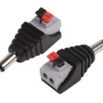 FOLKSAFE βύσμα τροφοδοσίας DC αρσενικό DCMCP, 5.5x2.1mm, push-pin, 5τμχ