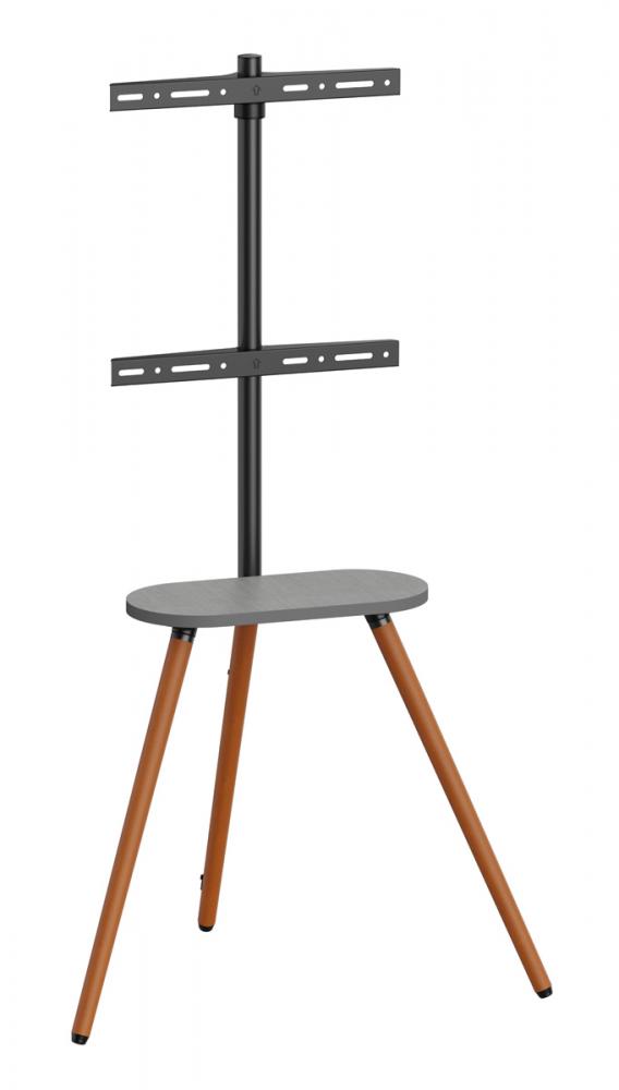 FS28-44F-04.jpg BRATECK βάση τηλεόρασης δαπέδου FS28-44F-04, 43-65", έως 35kg, με ράφι