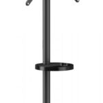 BRATECK βάση τηλεόρασης δαπέδου FS38-44TWE, 32-65", έως 50kg, με 2x ράφια, ροδάκια, μαύρη