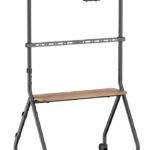 BRATECK βάση τηλεόρασης δαπέδου FS66-46F-01, 37-86", έως 80kg, με ράφι & ροδάκια
