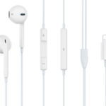 CELEBRAT earphones με μικρόφωνο G17, Lightning, Φ14mm, 1.2m, λευκά