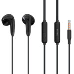 CELEBRAT earphones με μικρόφωνο G27, 3.5mm σύνδεση, Φ14mm, 1.2m, μαύρα