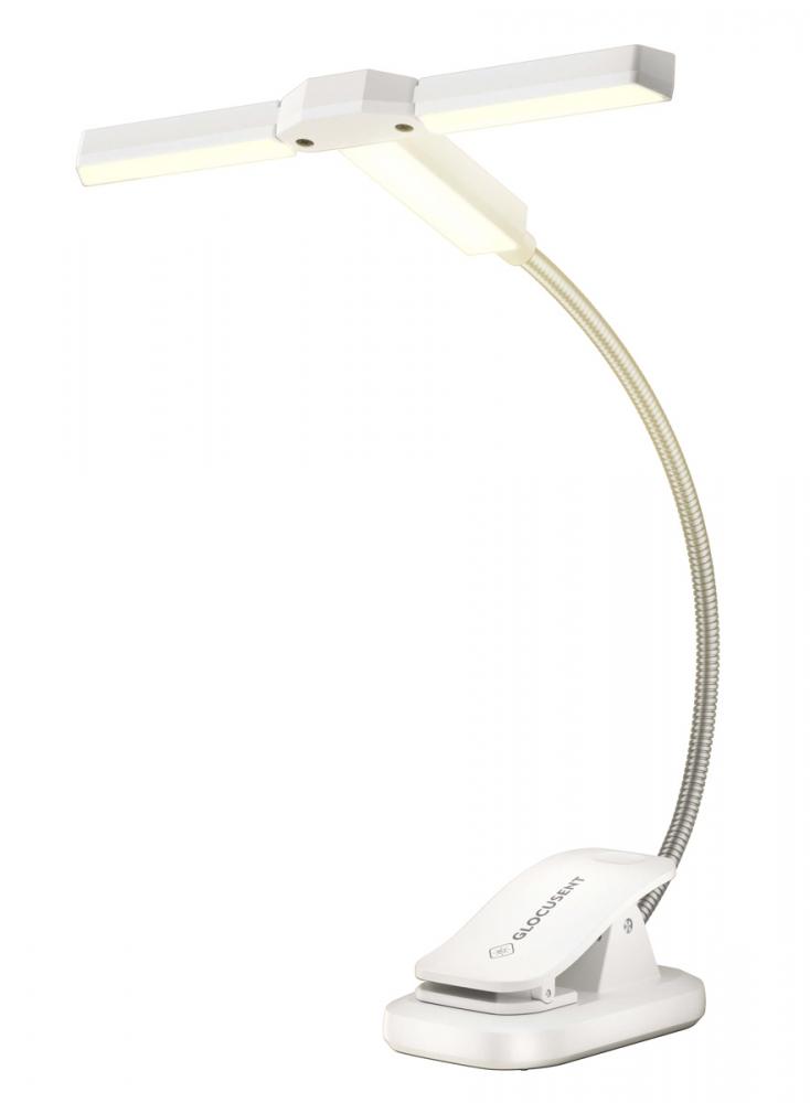 GLCSNTA2303.jpg GLOCUSENT LED φακός διαβάσματος GLCSNTA2303, επαναφορτιζόμενος, έως 50lm, λευκός