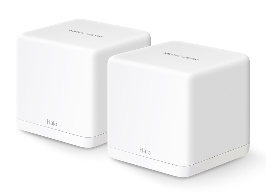 HALO-H60X-2PACK.jpg MERCUSYS Mesh WiFi 6 System Halo H60X, 1500Mbps Dual Band, 2τμχ, V.1.0