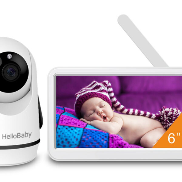 HELLOBABY ενδοεπικοινωνία μωρού HB6364 με κάμερα & οθόνη 6", 720p, PTZ