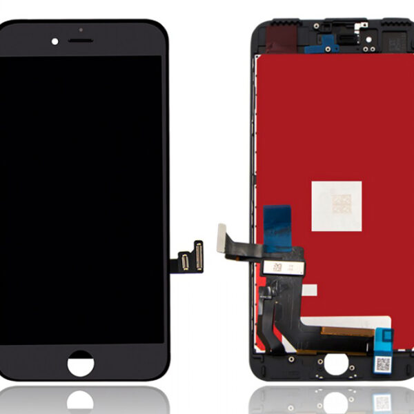 TW INCELL LCD για iPhone 7 Plus, camera-sensor ring, earmesh, μαύρη