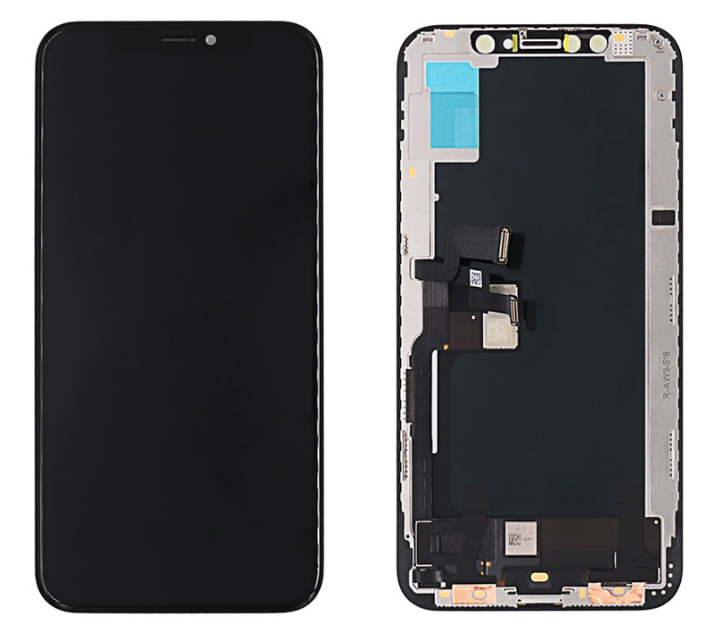 ILCD-016.jpg TW INCELL LCD ILCD-016 για iPhone ΧS, camera-sensor ring, earmesh, μαύρη