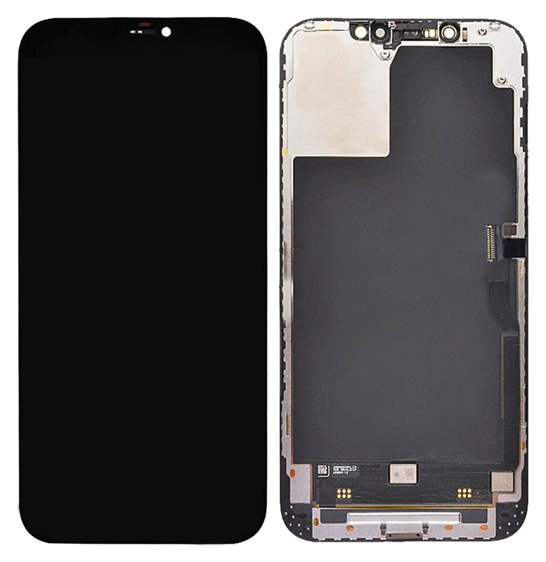 ILCD-024.jpg TW INCELL LCD για iPhone 12 Pro Max, camera-sensor ring, earmesh, μαύρη