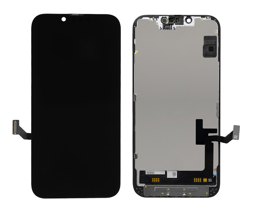 ILCD-026.jpg TW INCELL LCD για iPhone 14, camera-sensor ring, earmesh, μαύρη