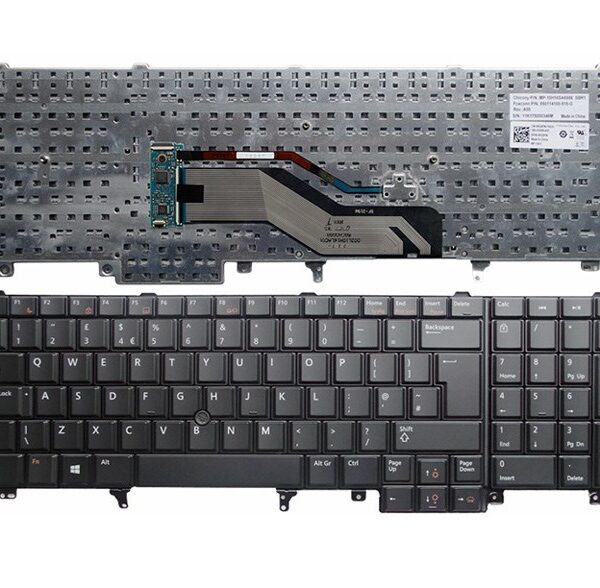 Πληκτρολόγιο για Dell Latitude E5520/E5530/Precision M4600/M6600, μαύρο