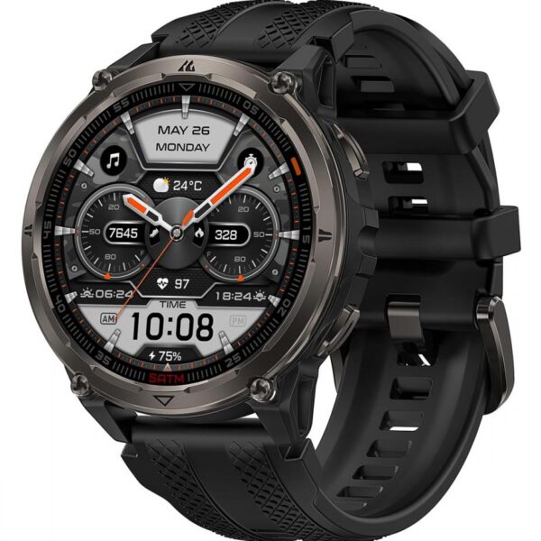 KOSPET smartwatch ORB 2, heart rate, 1.43" AMOLED, GPS, 5 ATM & IP69, με φακό, μαύρο