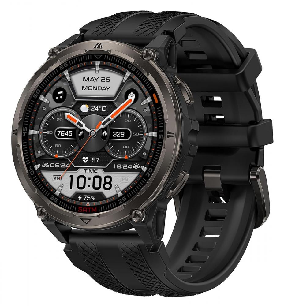 KOSPET smartwatch ORB 2, heart rate, 1.43" AMOLED, GPS, 5 ATM & IP69, με φακό, μαύρο