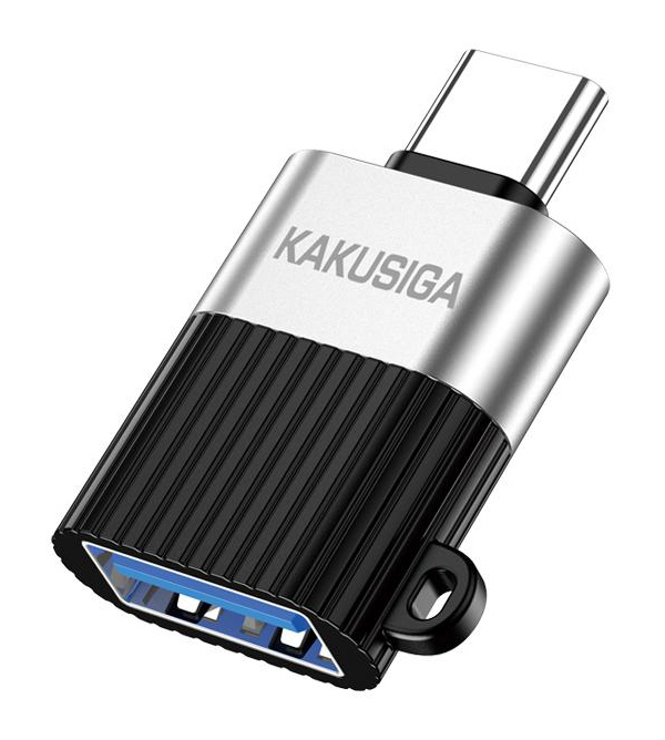 KSC-1420.jpg KAKUSIGA αντάπτορας USB-C σε USB KSC-1420, 5Gbps, 18W, γκρι