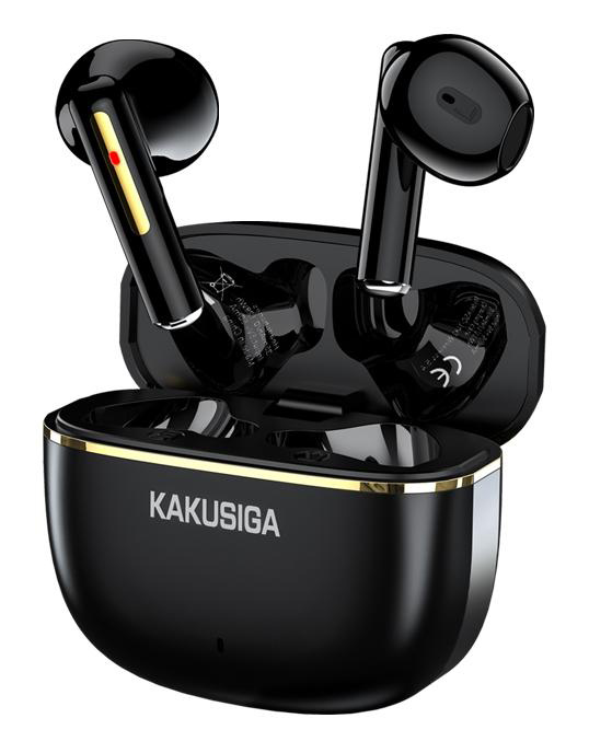 KSC-1482-BK.jpg KAKUSIGA earphones με θήκη φόρτισης KSC-1482, True Wireless, 15mm, 35/300mAh, μαύρα