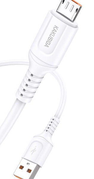 KAKUSIGA καλώδιο micro USB σε USB KSC-805, 2.4A, 480Mbps, 1m, λευκό