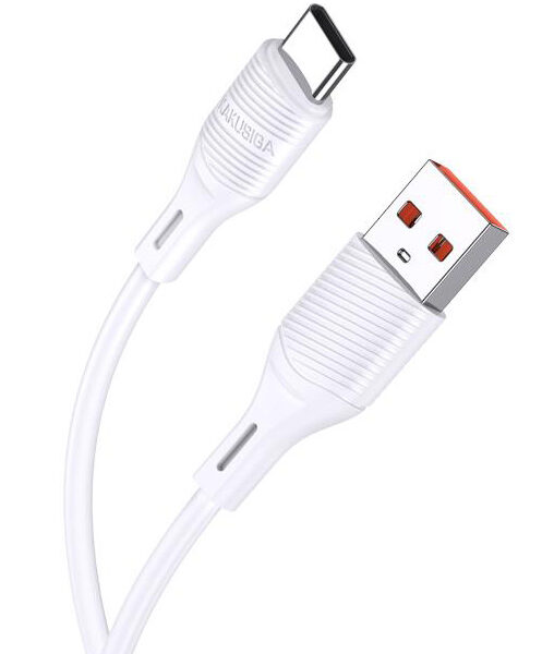 KAKUSIGA καλώδιο USB-C σε USB KSC-953, σιλικόνης, 3A, 480Mbps, 1m, λευκό