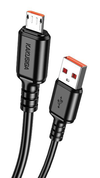 KSC-982-M-BK.jpg KAKUSIGA καλώδιο micro USB σε USB KSC-982, 3A, 480Mbps, 1m, μαύρο