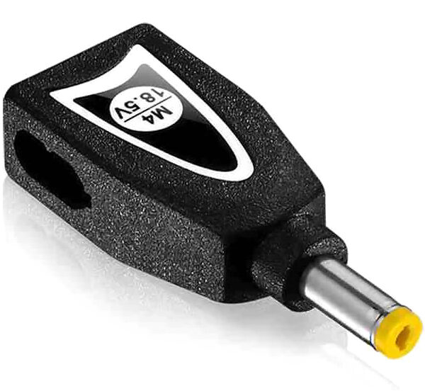 POWERTECH αντάπτορας για φορτιστή laptop M4 για HP 4.8x1.7mm, 18.5V, μαύρος
