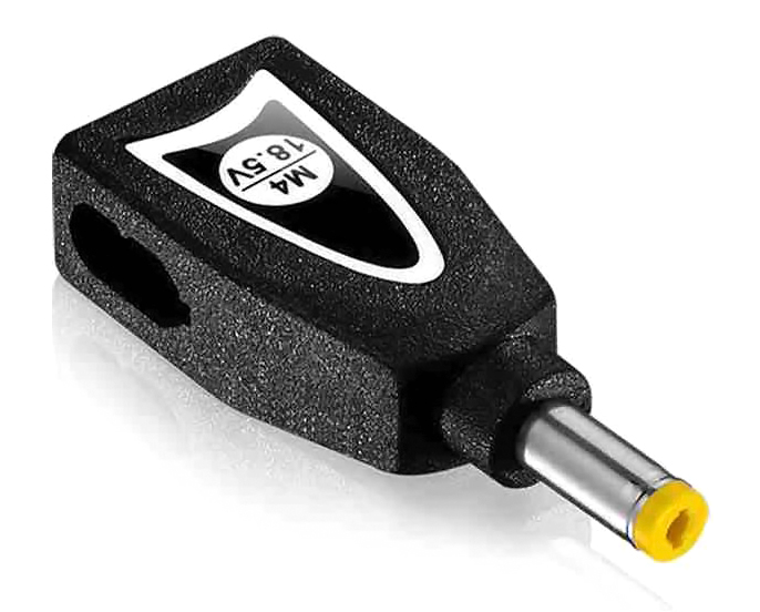 POWERTECH αντάπτορας για φορτιστή laptop M4 για HP 4.8x1.7mm, 18.5V, μαύρος