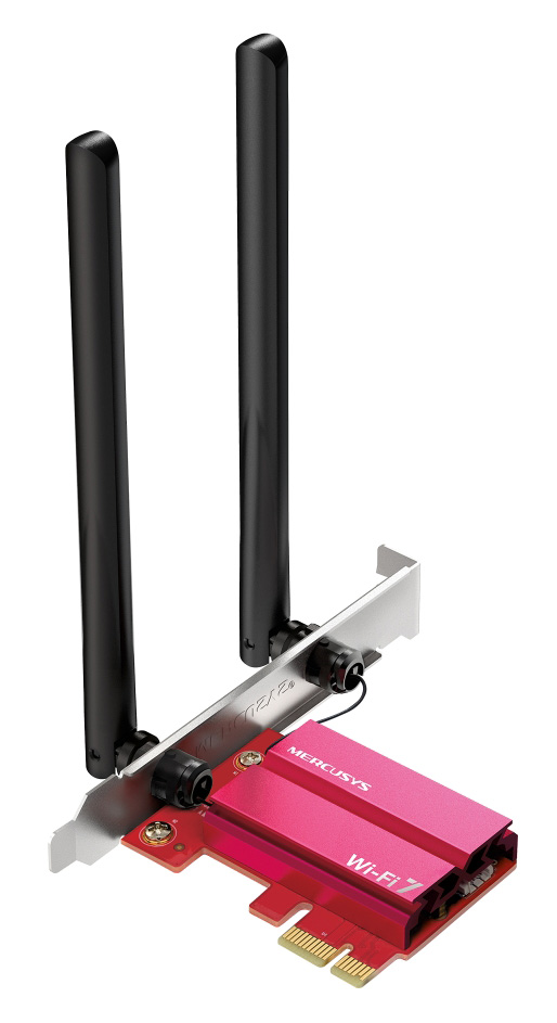 MA37BE.jpg MERCUSYS κάρτα δικτύου WiFi 7 & Bluetooth MA37BE, 6500Mbps BE6500, PCIe, V1.0