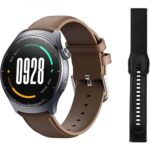 MIBRO smartwatch Lite 3 με 2x λουράκια, heart rate, 1.3" AMOLED, 2 ATM, γκρι/καφέ