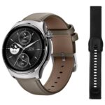 MIBRO smartwatch Lite 3 Pro με 2x λουράκια, heart rate, 1.32" AMOLED, GPS, 5 ATM, γκρι/καφέ