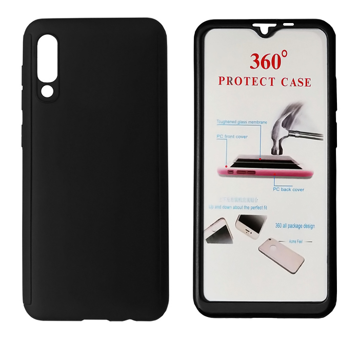 MOB-1384.jpg POWERTECH Θήκη Body 360° με Tempered Glass για Xiaomi Mi 9, μαύρη
