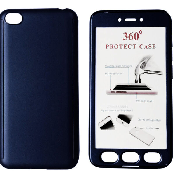 POWERTECH Θήκη Body 360° με Tempered Glass για Xiaomi Redmi Go, μπλε