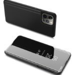 POWERTECH θήκη Clear View MOB-1664 για iPhone 13/13 Pro, μαύρη