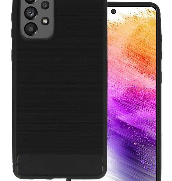 POWERTECH θήκη Carbon MOB-1741 για Samsung A73 5G, μαύρη