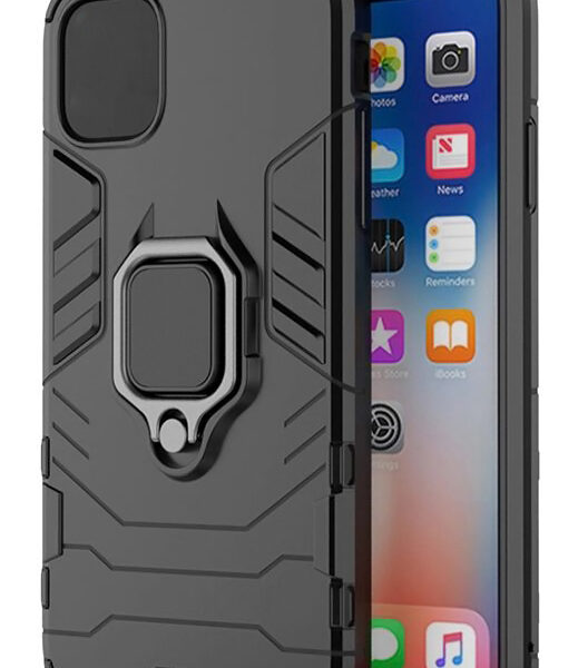 POWERTECH Θήκη Ring Armor MOB-1748 για iPhone 14 Pro, μαύρη