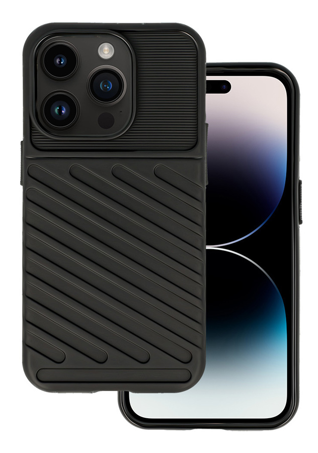 MOB-1833.jpg POWERTECH Θήκη Thunder MOB-1833 για iPhone 14 Pro, μαύρη