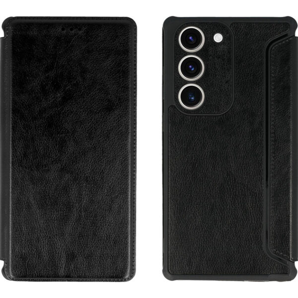 POWERTECH θήκη Razor Leather MOB-1913 για Samsung Galaxy S23 Plus, μαύρη