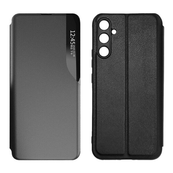 POWERTECH θήκη Smart view MOB-1915 για Samsung A24, μαύρη