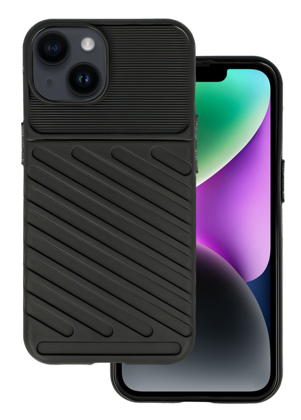 MOB-1922.jpg POWERTECH Θήκη Thunder MOB-1922 για iPhone 15 Plus, μαύρη