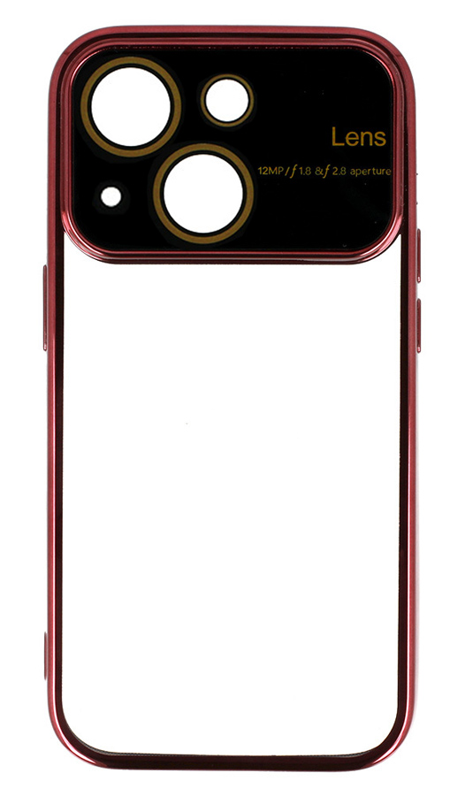 MOB-1946.jpg POWERTECH θήκη Electro Lens MOB-1946 για iPhone 15, διάφανη-βυσσινί