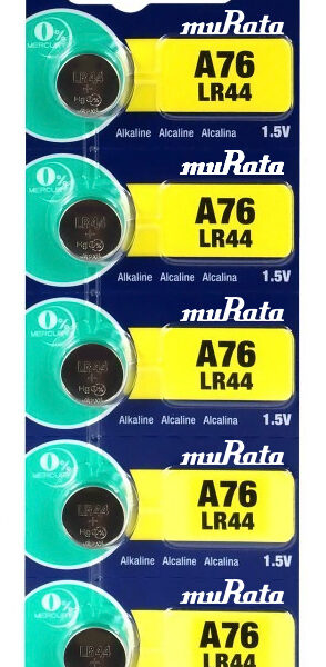 MURATA Αλκαλικές μπαταρίες LR44 MR-LR44, 1.5V, 5τμχ