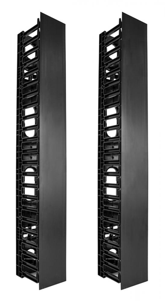 NETW-0006.jpg POWERTECH cable managment για rack NETW-0006, 23 θέσεων, πλαστικό, 2τμχ