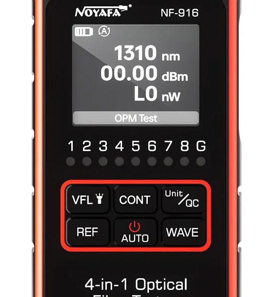 NOYAFA tester καλωδίων οπτικής ίνας NF-916, 850-1650nm, -60~8dBm