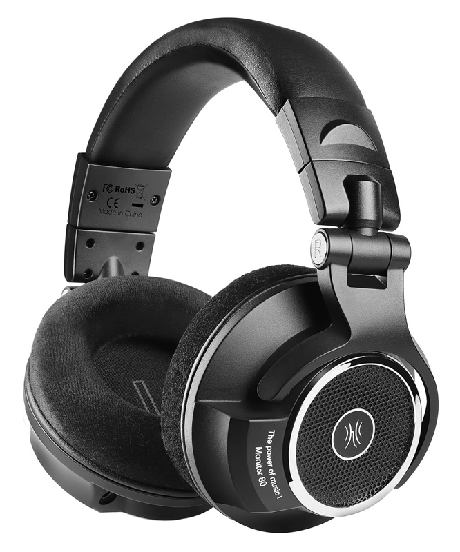 OA-MONITOR80.jpg ONEODIO headset Monitor 80, 6.35mm & 3.5mm σύνδεση, Hi-Res, 40mm, μαύρο