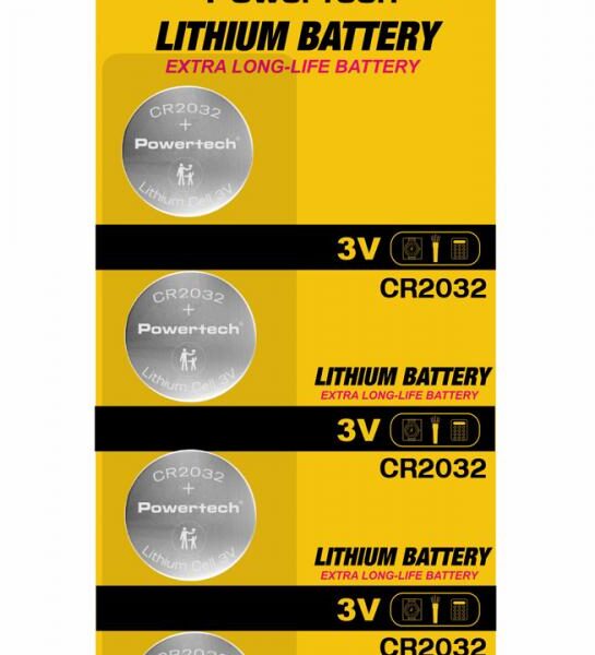 POWERTECH μπαταρίες λιθίου PT-1210, CR2032, 3V, 4τμχ