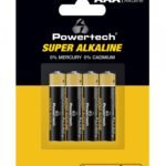 POWERTECH αλκαλικές μπαταρίες Super Alkaline PT-1213, AAA, 1.5V, 4τμχ